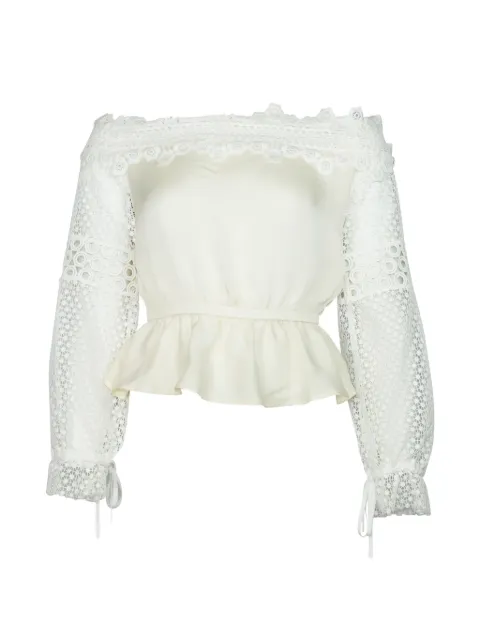Self-Portrait off-the-shoulder top