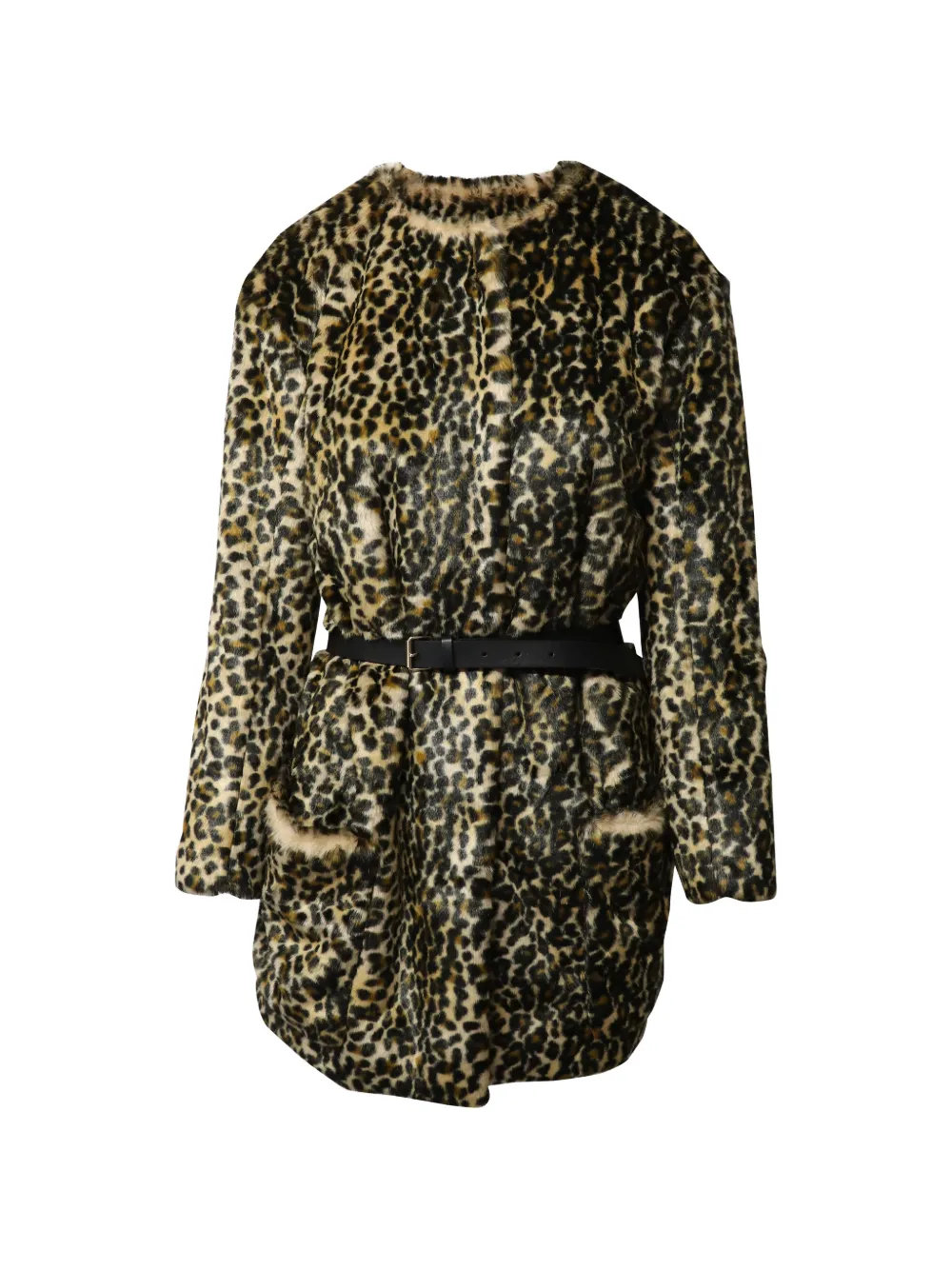 Nina Ricci Pre-Owned Leopard print belted coat - Toni neutri