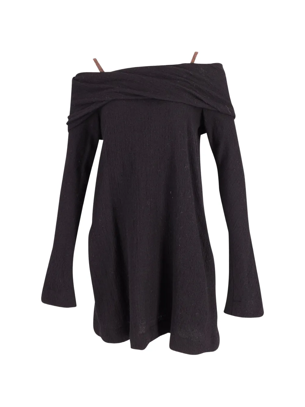 Isa Arfen off-shoulder mini dress - Nero