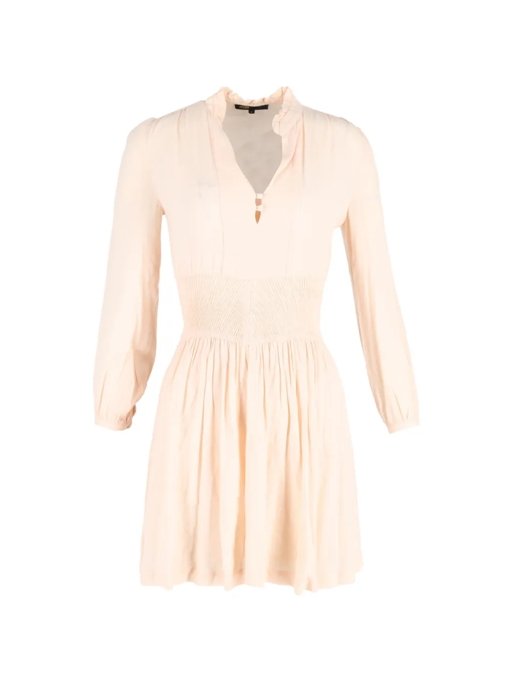 Maje smocked mini dress - Toni neutri