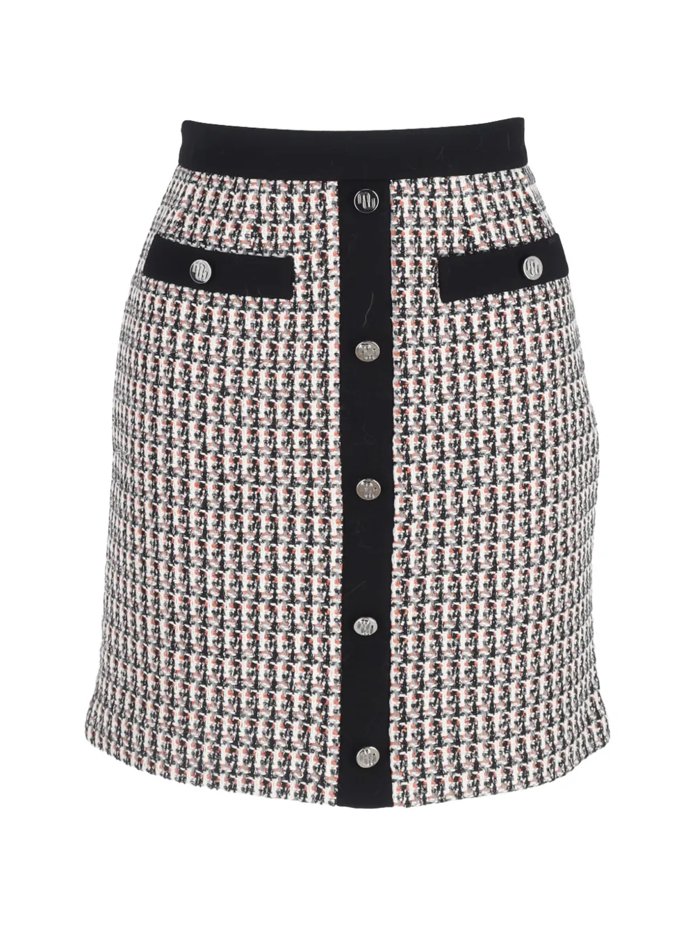 Maje buttoned mini skirt - Bianco