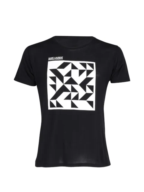 Saint Laurent Pre-Owned graphic-print short-sleeve T-shirt