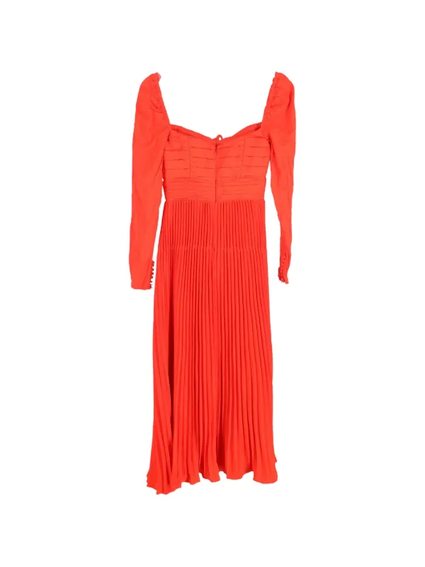 strapless open back dress Sofie Two Tone Pleated Maxi Dress main image 0