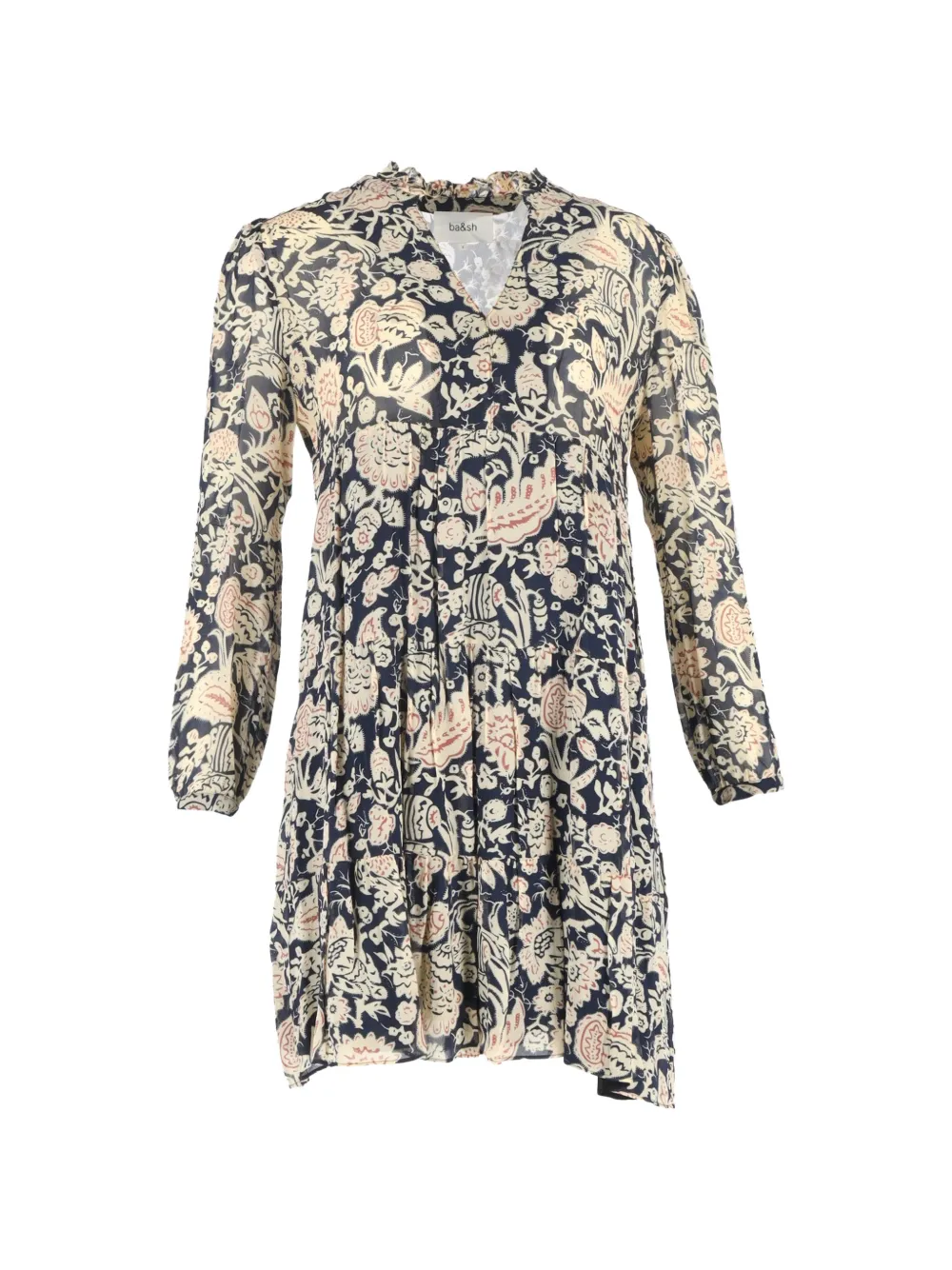 Ba&Sh Azure floral-print mini dress - Blu