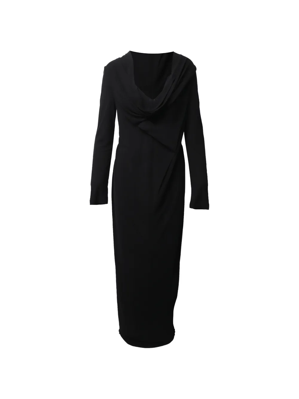 Rm By Roland Mouret Draped lace back detail dress - Nero