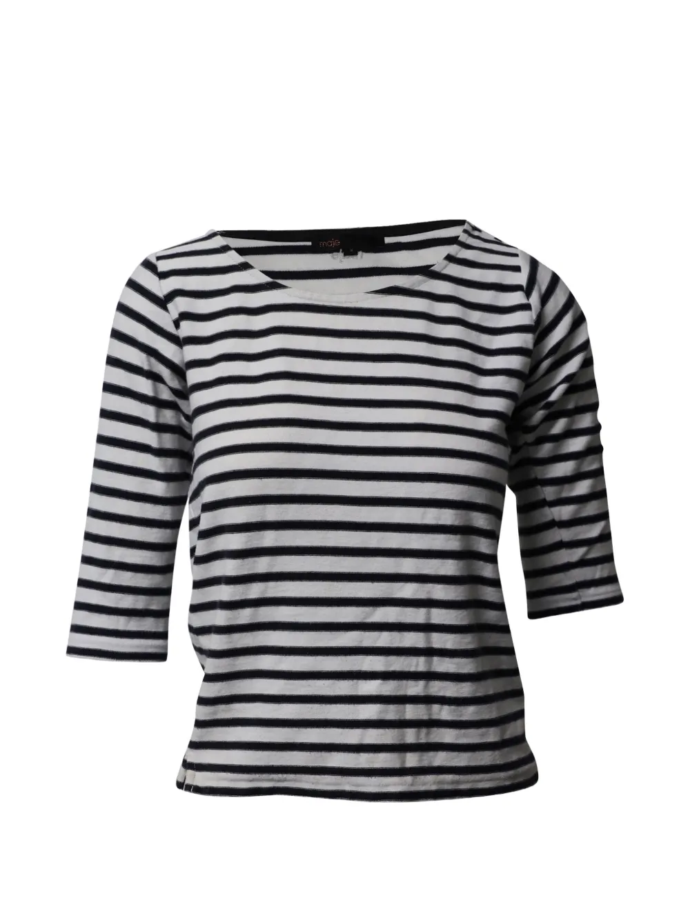 Maje Breton stripe top - Bianco