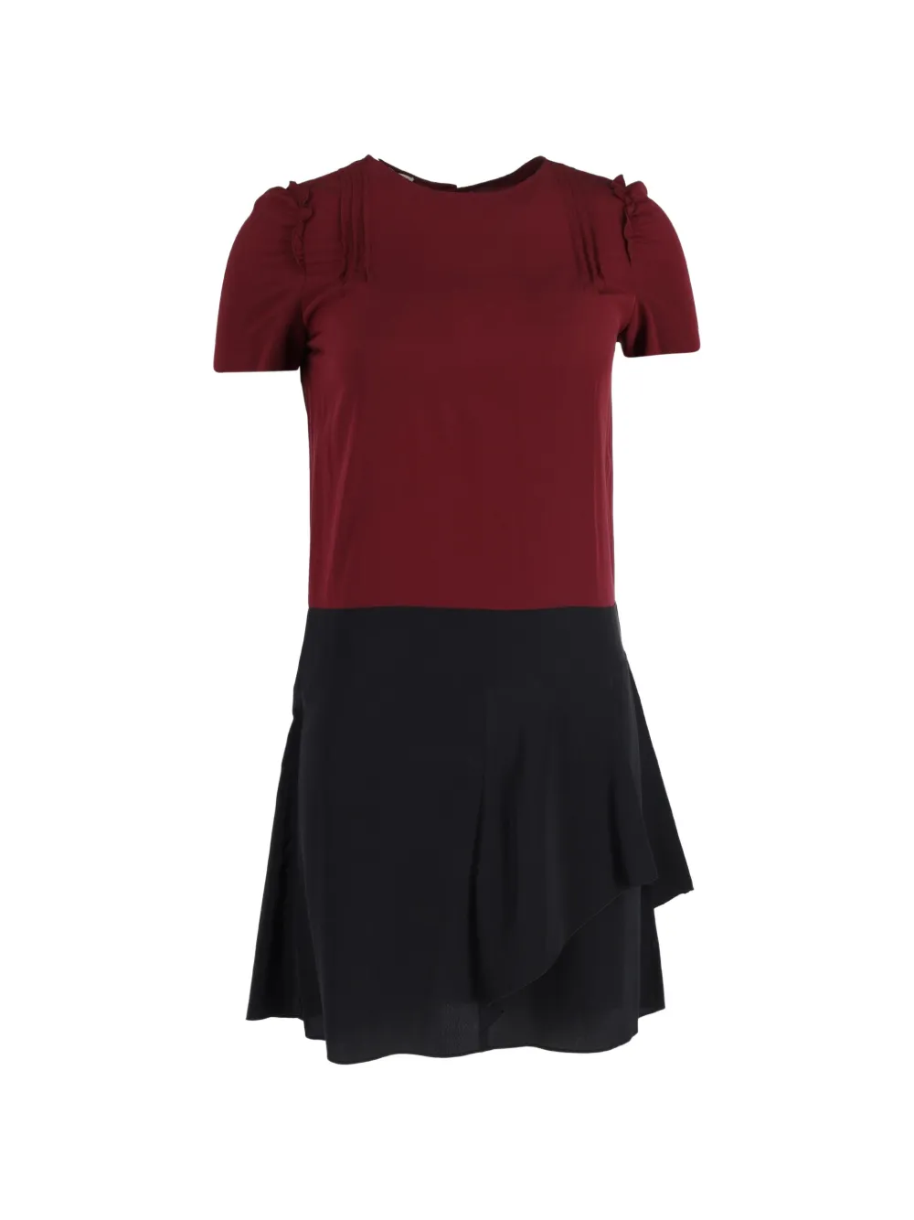 Miu Miu Pre-Owned colourblock short-sleeve dress - Rosso