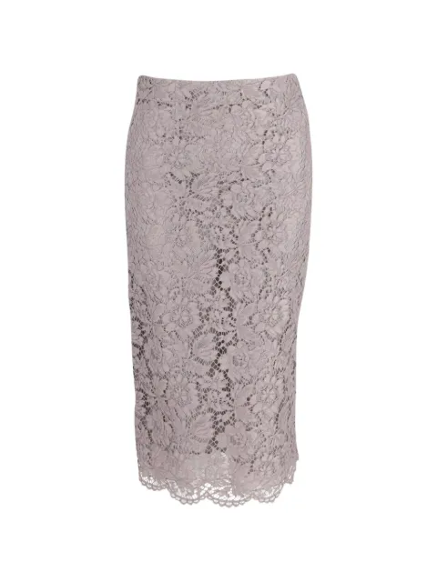 Valentino Garavani Pre-Owned lace midi skirt