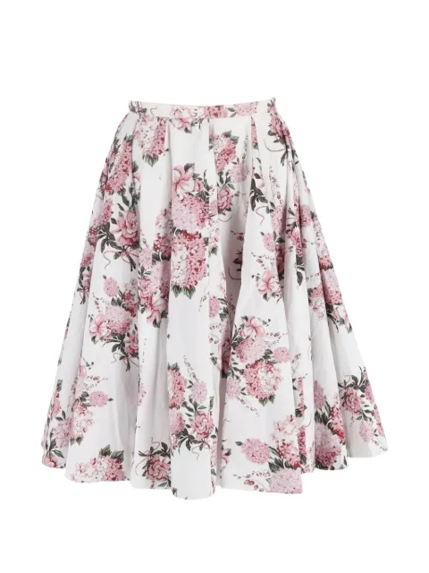 Emilia Wickstead Edy pleated floral skirt