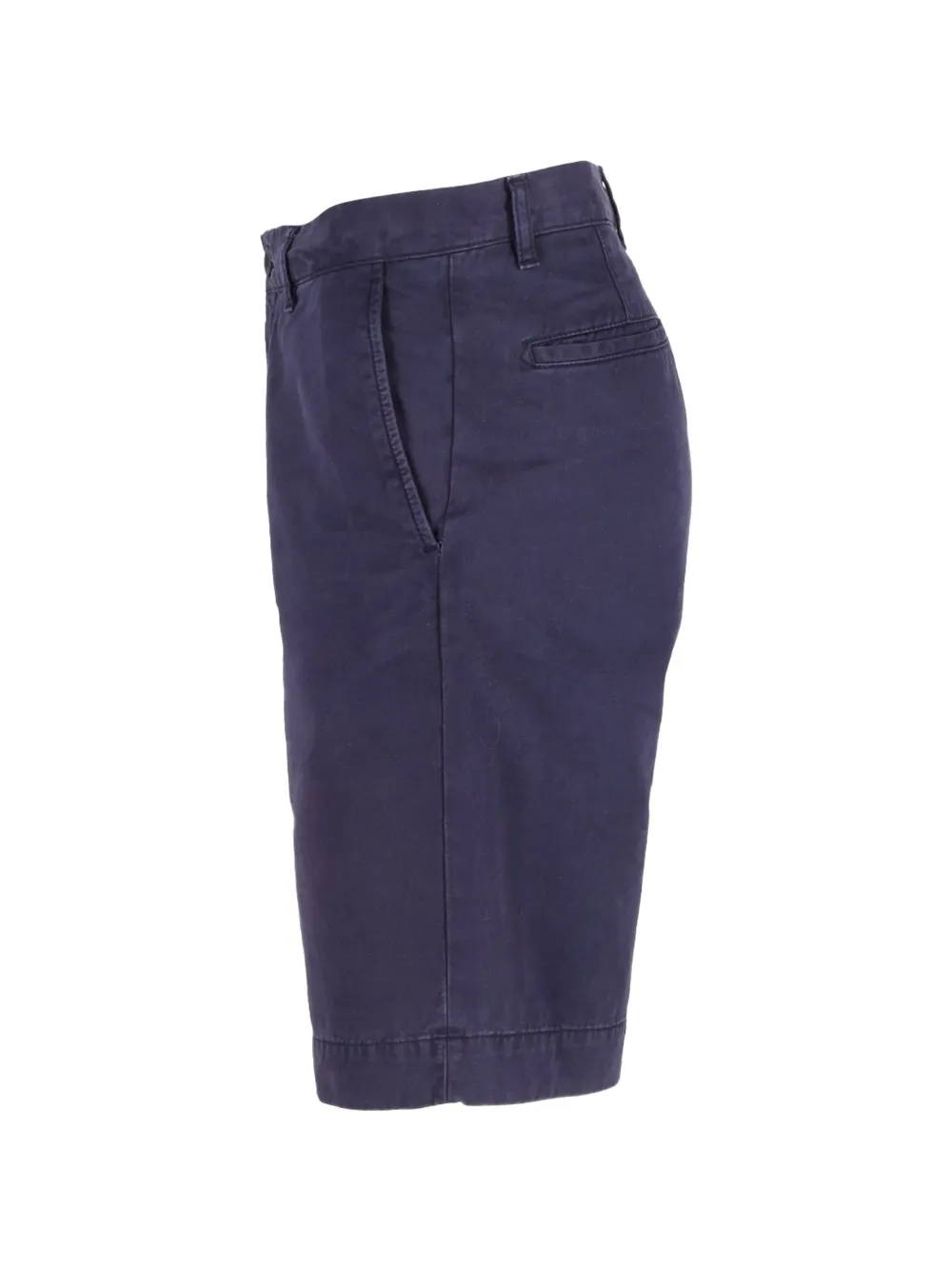  Mr P. Garment-dyed Twill Shorts - Blue 