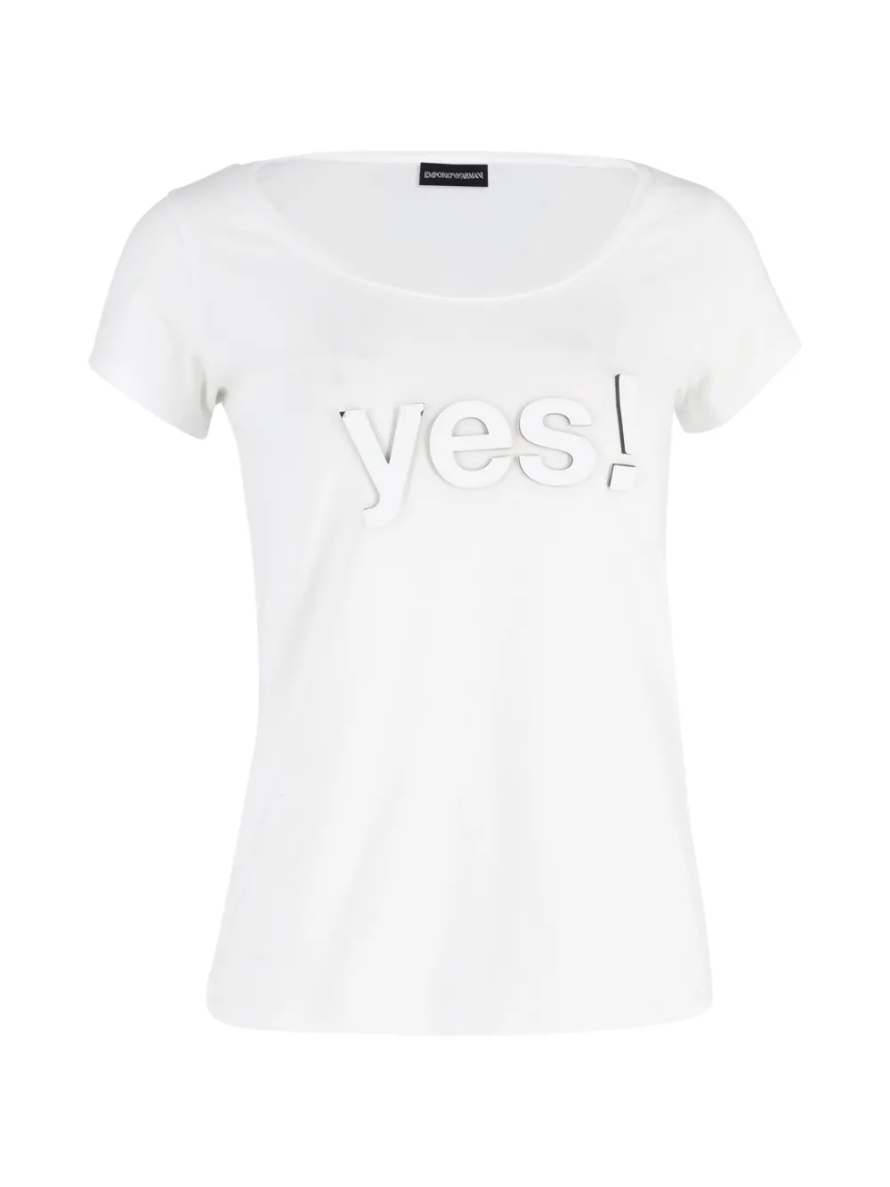 Embossed Round-Neck T-Shirt