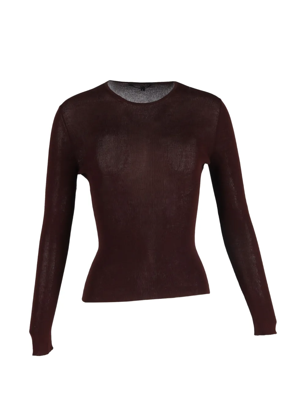 Gucci Pre-Owned knitted crewneck long sleeve top - Marrone