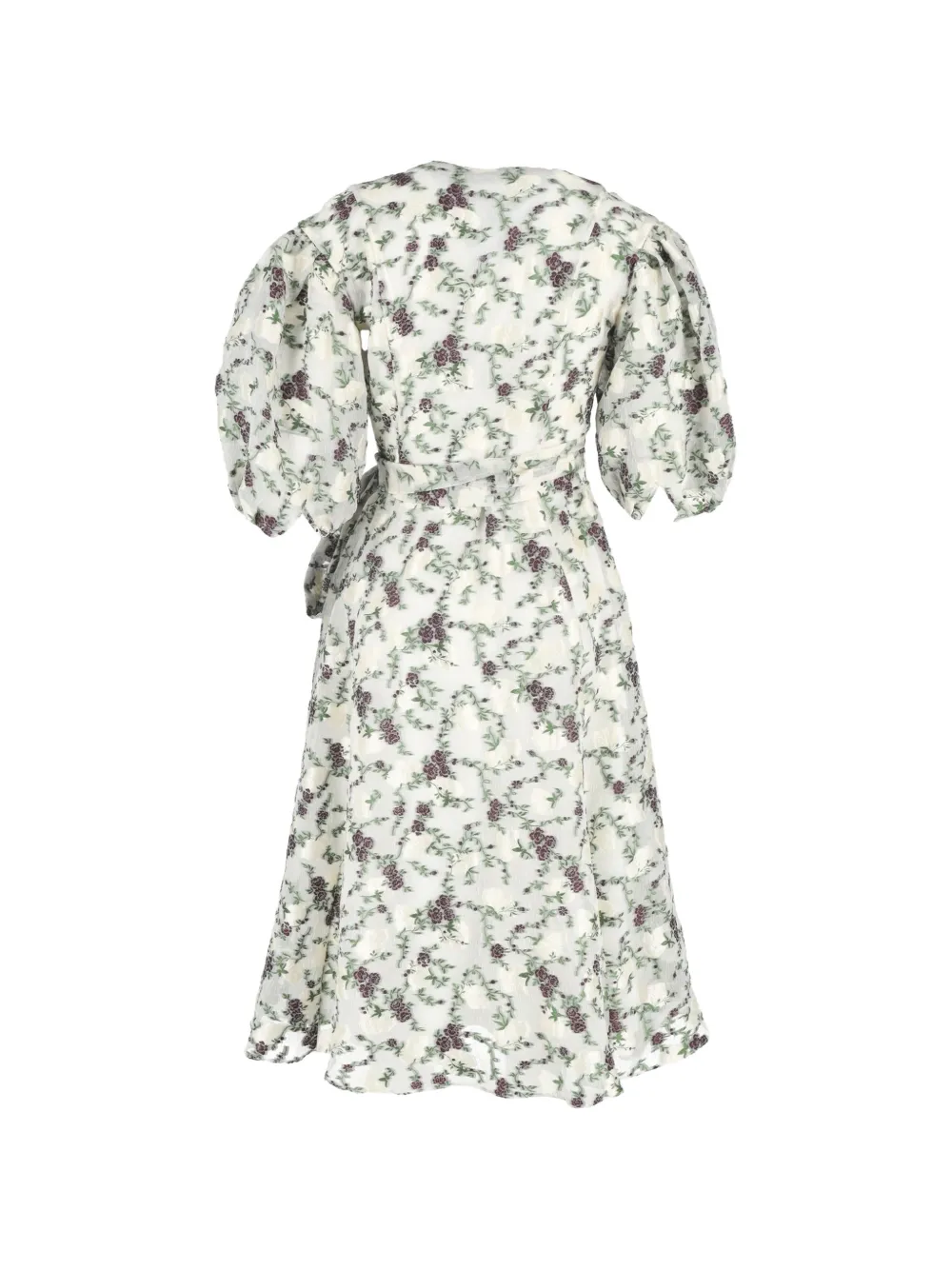 Jacquard Floral Midi Dress