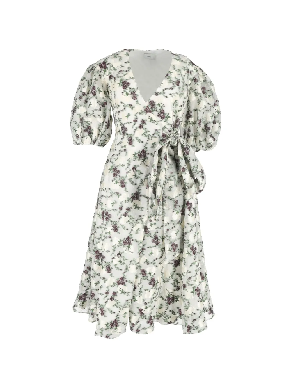 ERDEM jacquard floral midi dress - Bianco