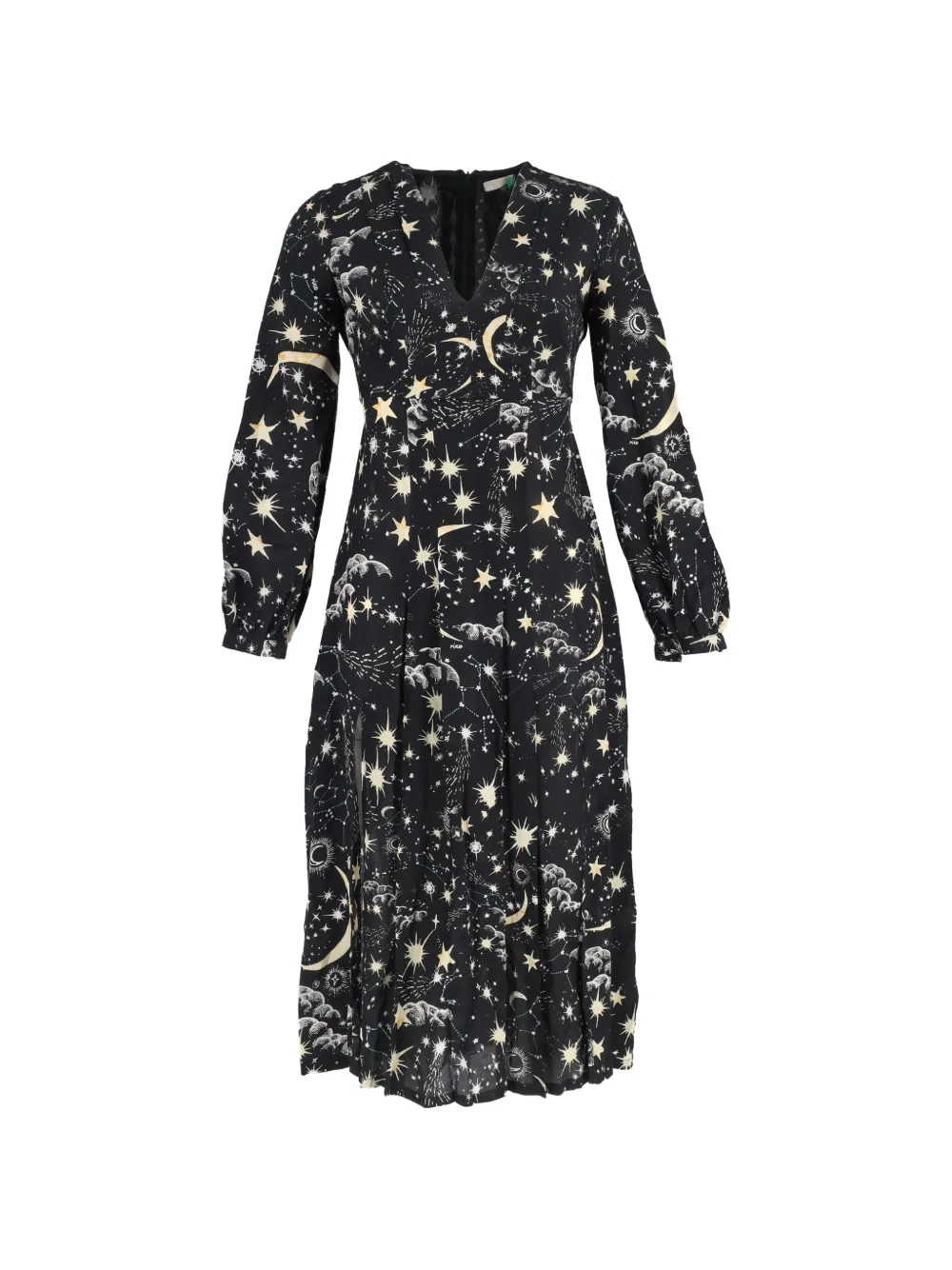 Rixo Constellation long-sleeve dress - Nero