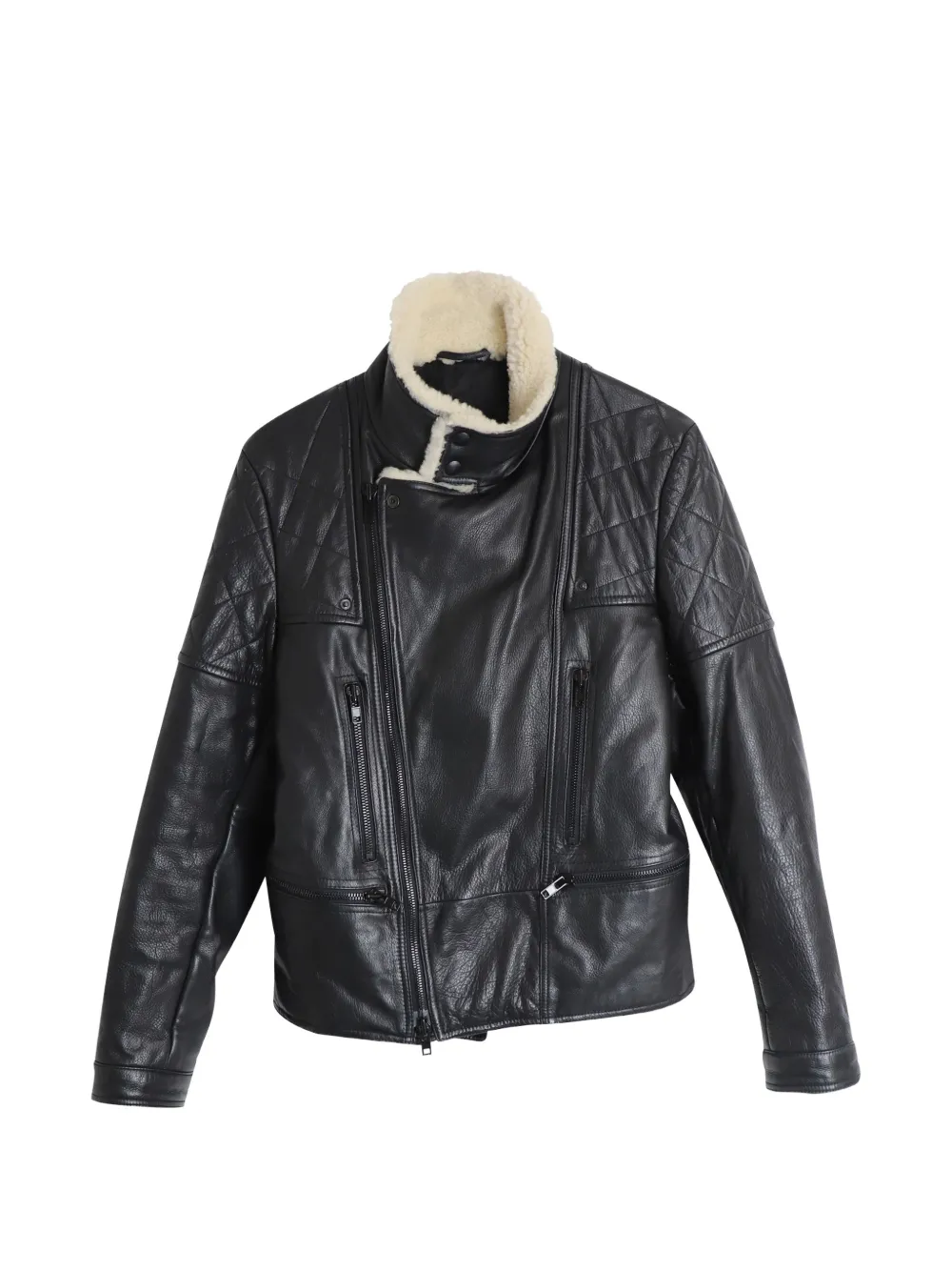 Givenchy Pre-Owned quilted shearling-lined jacket – Black