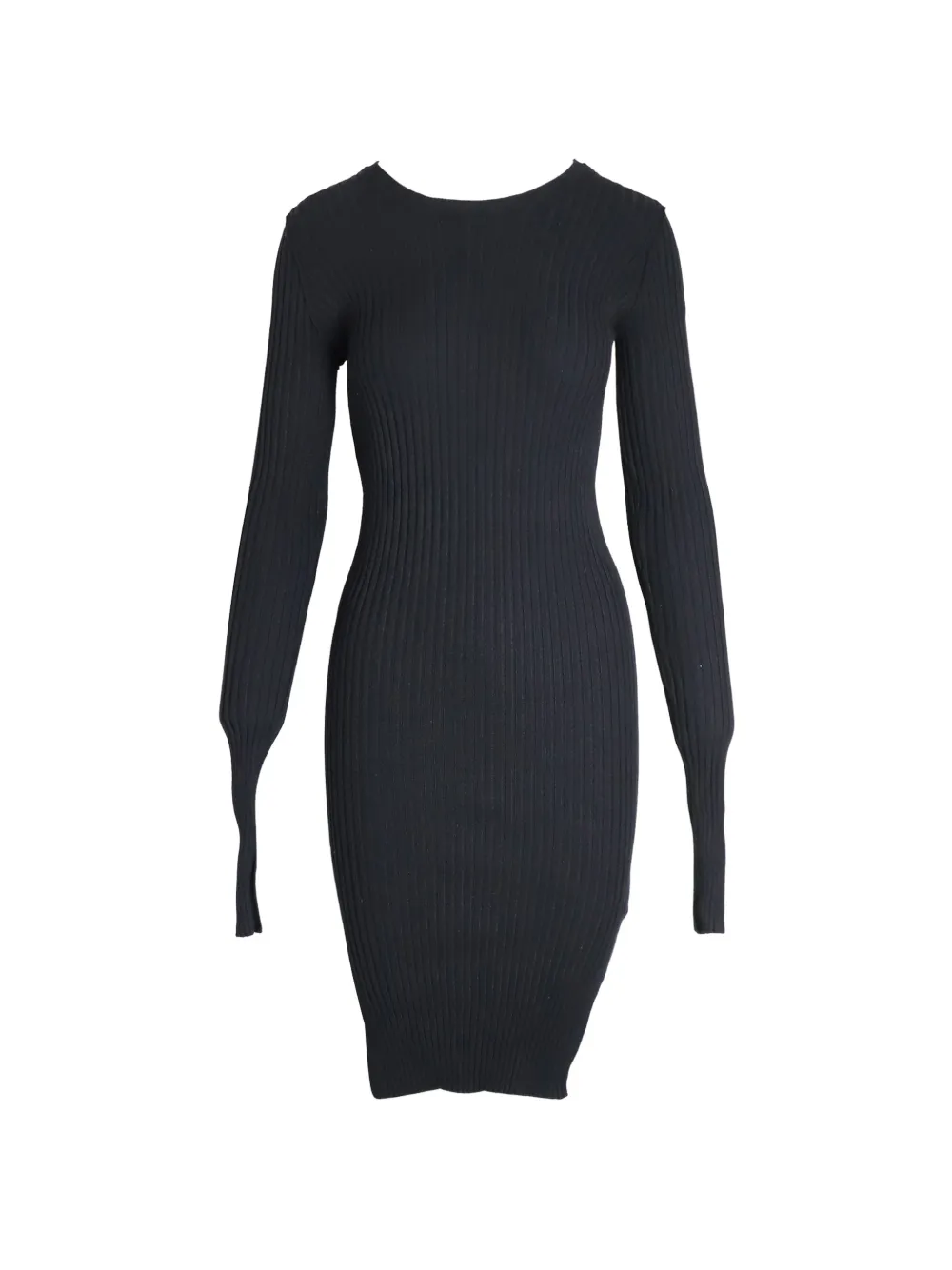 Maison Martin Margiela Pre-Owned ribbed long-sleeve dress - Nero