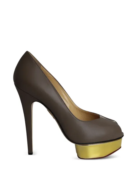 Charlotte Olympia peep-toe platform pumps