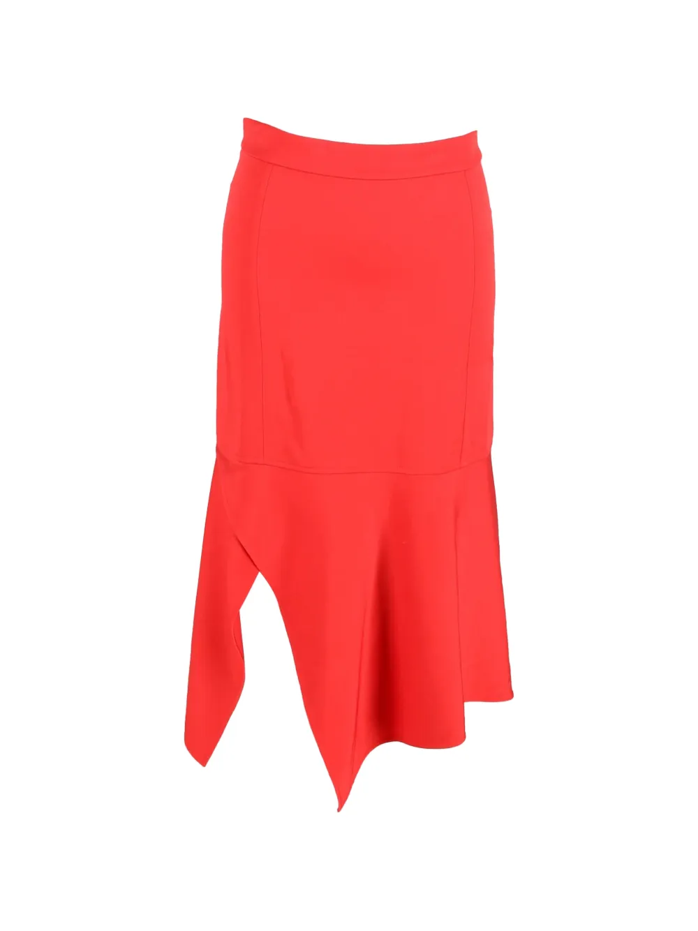 Victoria Beckham Asymmetrical midi skirt - Rosso