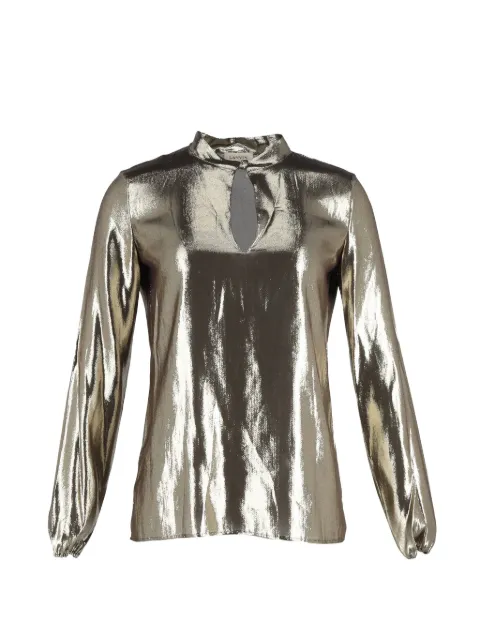 Lanvin Pre-Owned metallic long-sleeve blouse