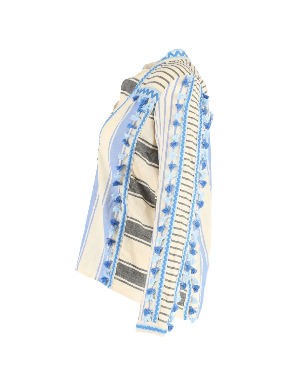  Dodo Bar Or Striped Tassel Blouse - Neutrals 