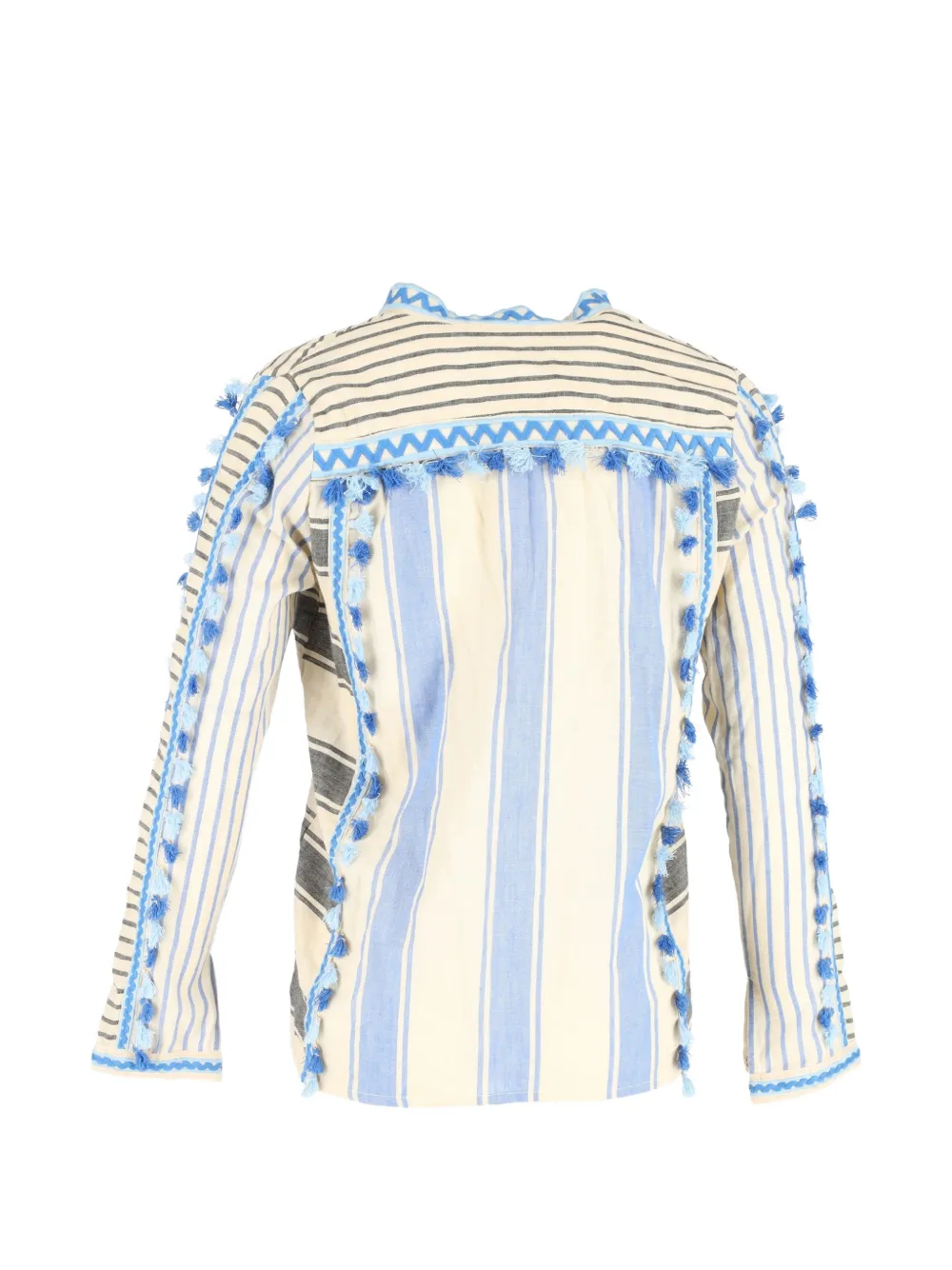  Dodo Bar Or Striped Tassel Blouse - Neutrals 