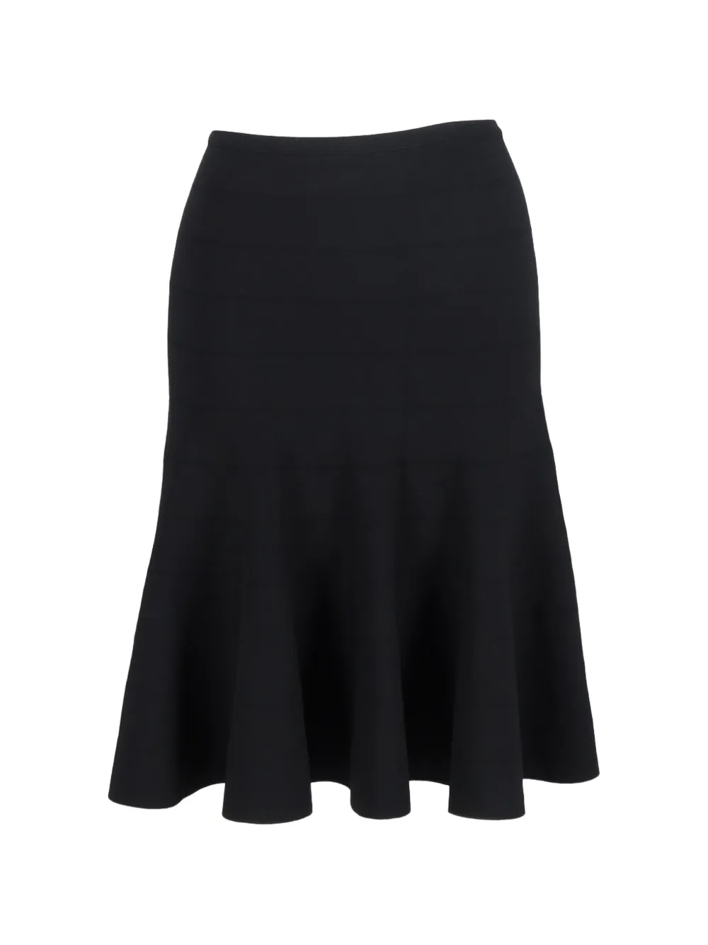 Alaïa Pre-Owned flared midi skirt - Nero