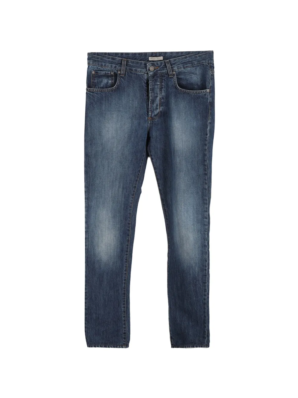 Bottega Veneta Pre-Owned washed-effect low-rise jeans - Blu