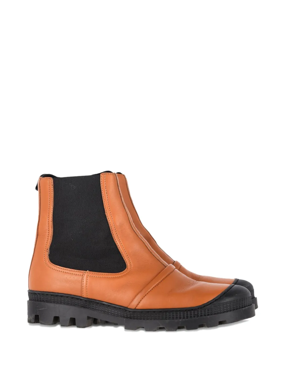 Loewe Pre-Owned leather chelsea boots - Marrone