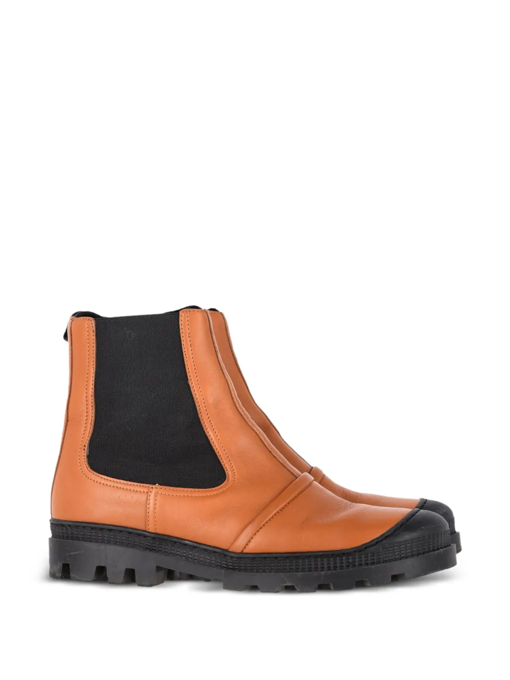 Loewe Pre-Owned leather chelsea boots - Marrone