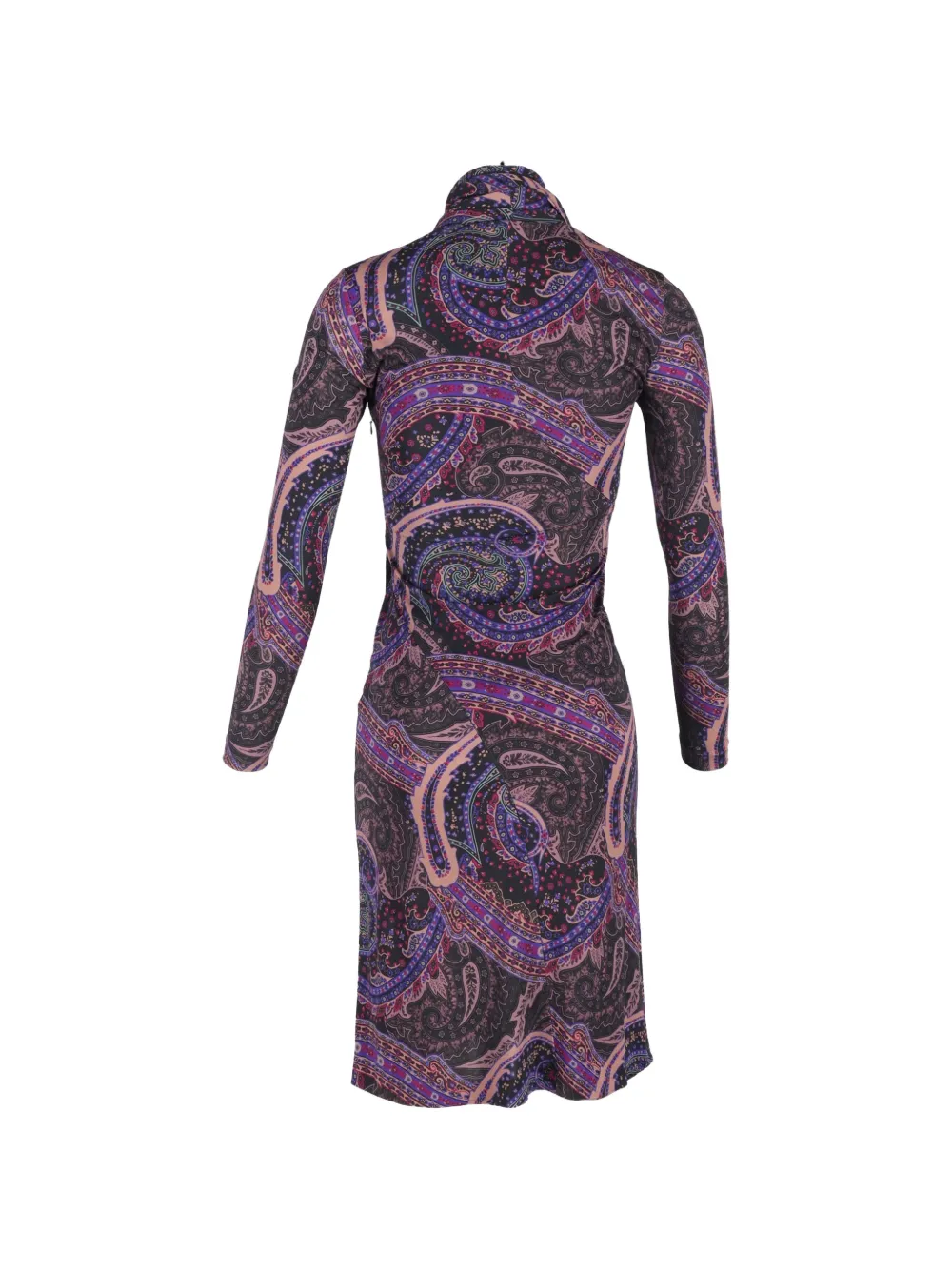 Paisley-Pattern Mini Dress