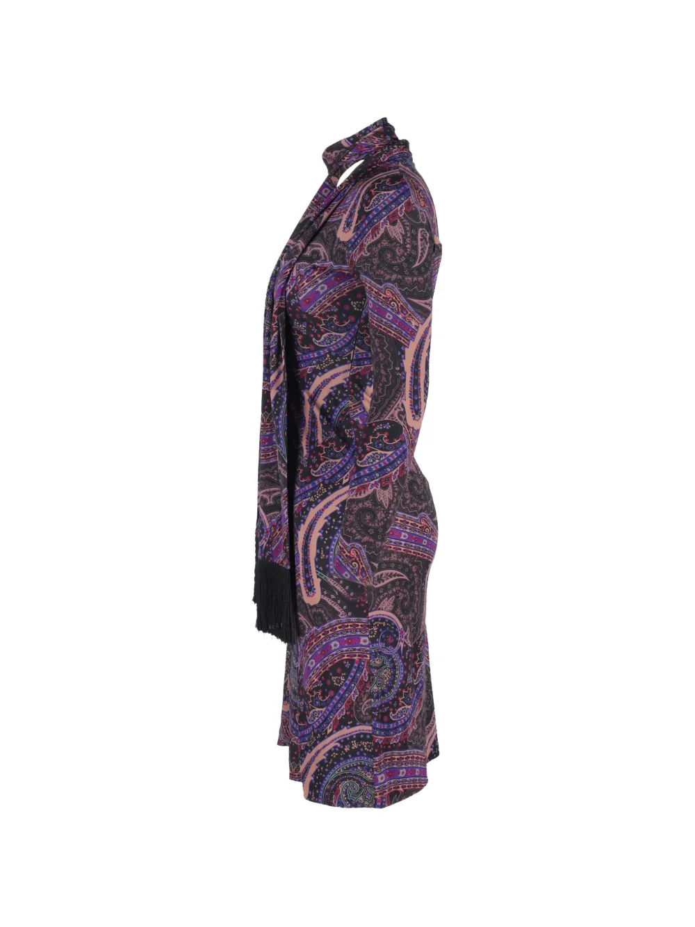 Paisley-Pattern Mini Dress