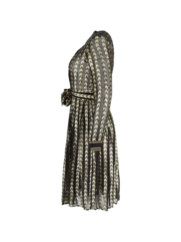 dodo bar or metallic dress Dodo Bar Or Paul Metallic Crochet-Knit Midi Dress In Silver - 30% Off