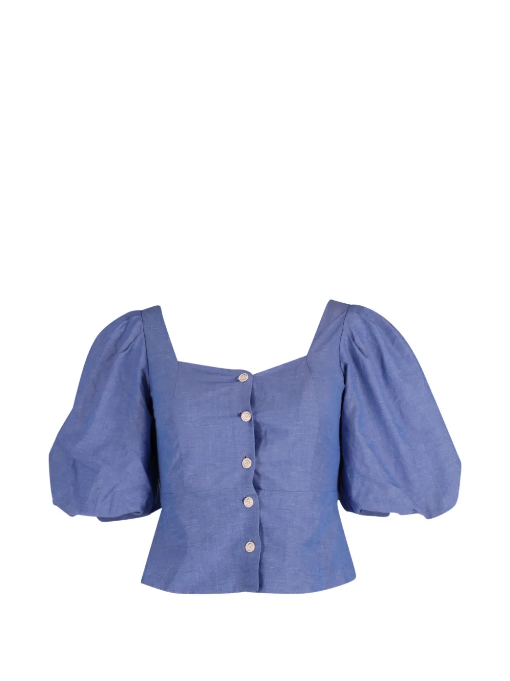 SANDRO puffed-sleeve top - Blu