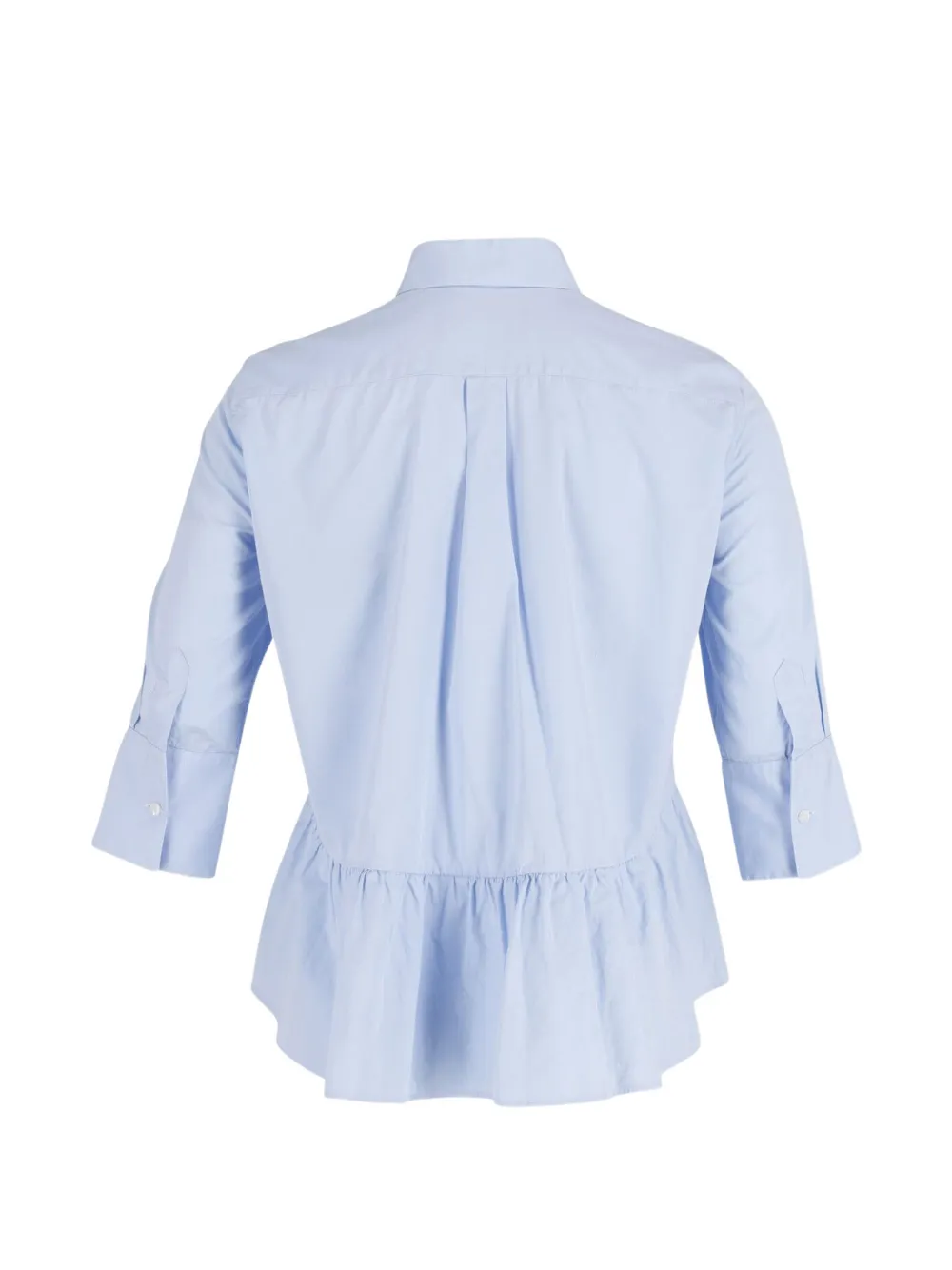 Concealed Front Peplum Shirt