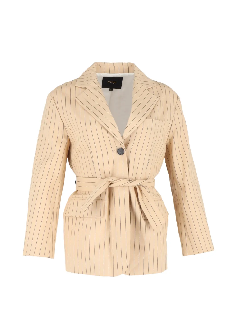 Maje striped-pattern blazer - Toni neutri