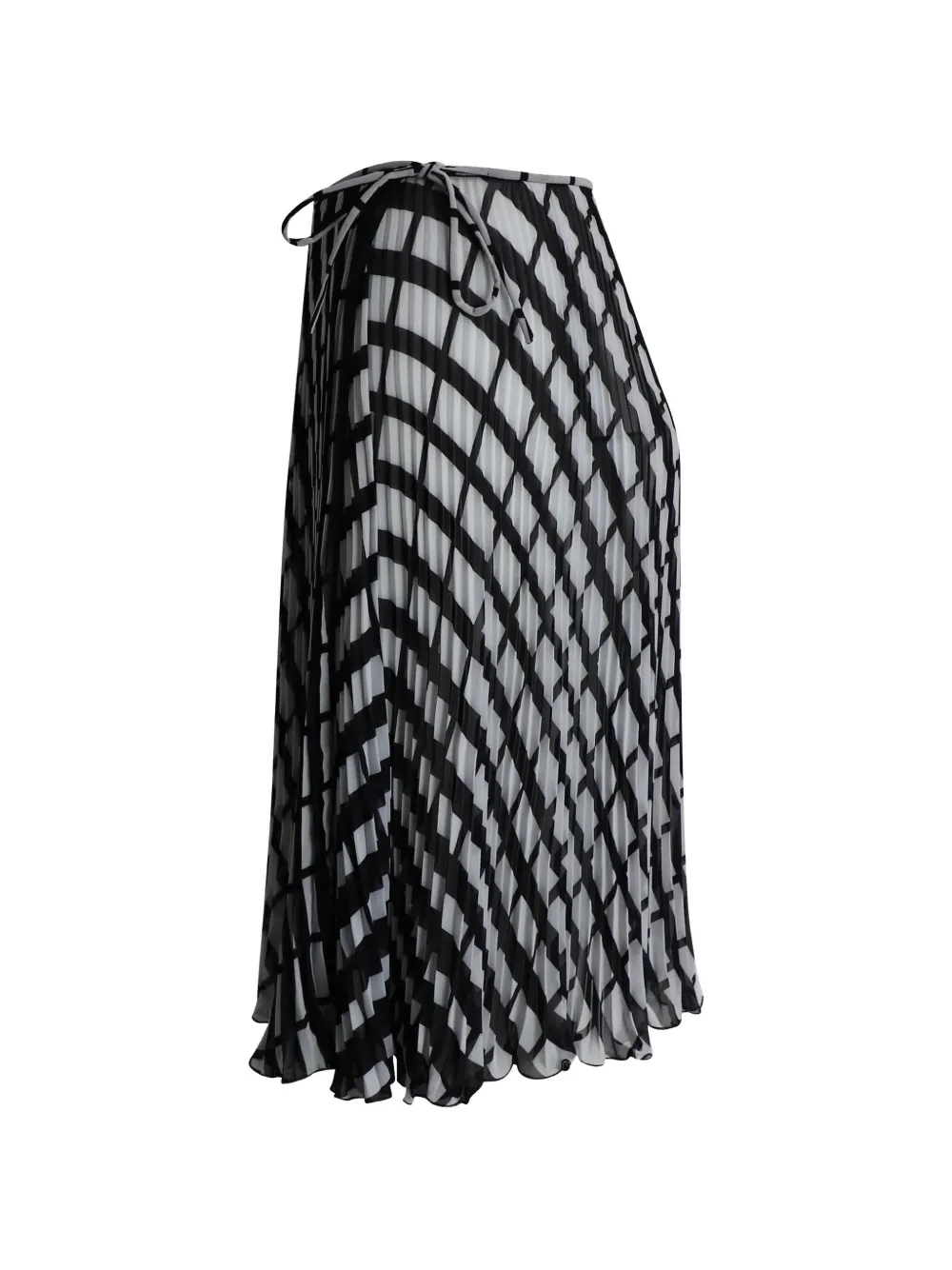  Valentino Pre-owned Pleated Midi Skirt - Black 