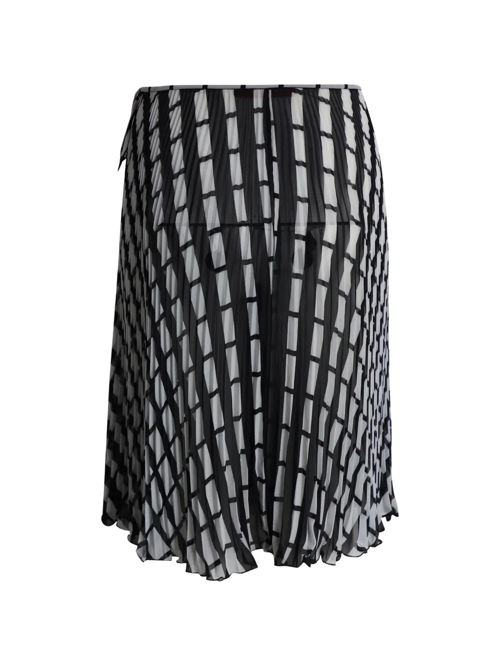  Valentino Pre-owned Pleated Midi Skirt - Black 