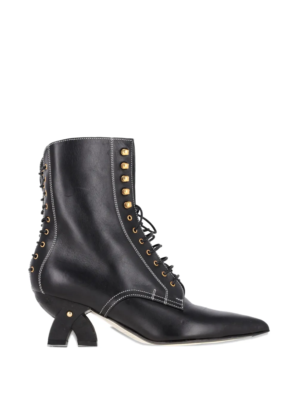 Loewe Pre-Owned lace-up ankle boots - Schwarz