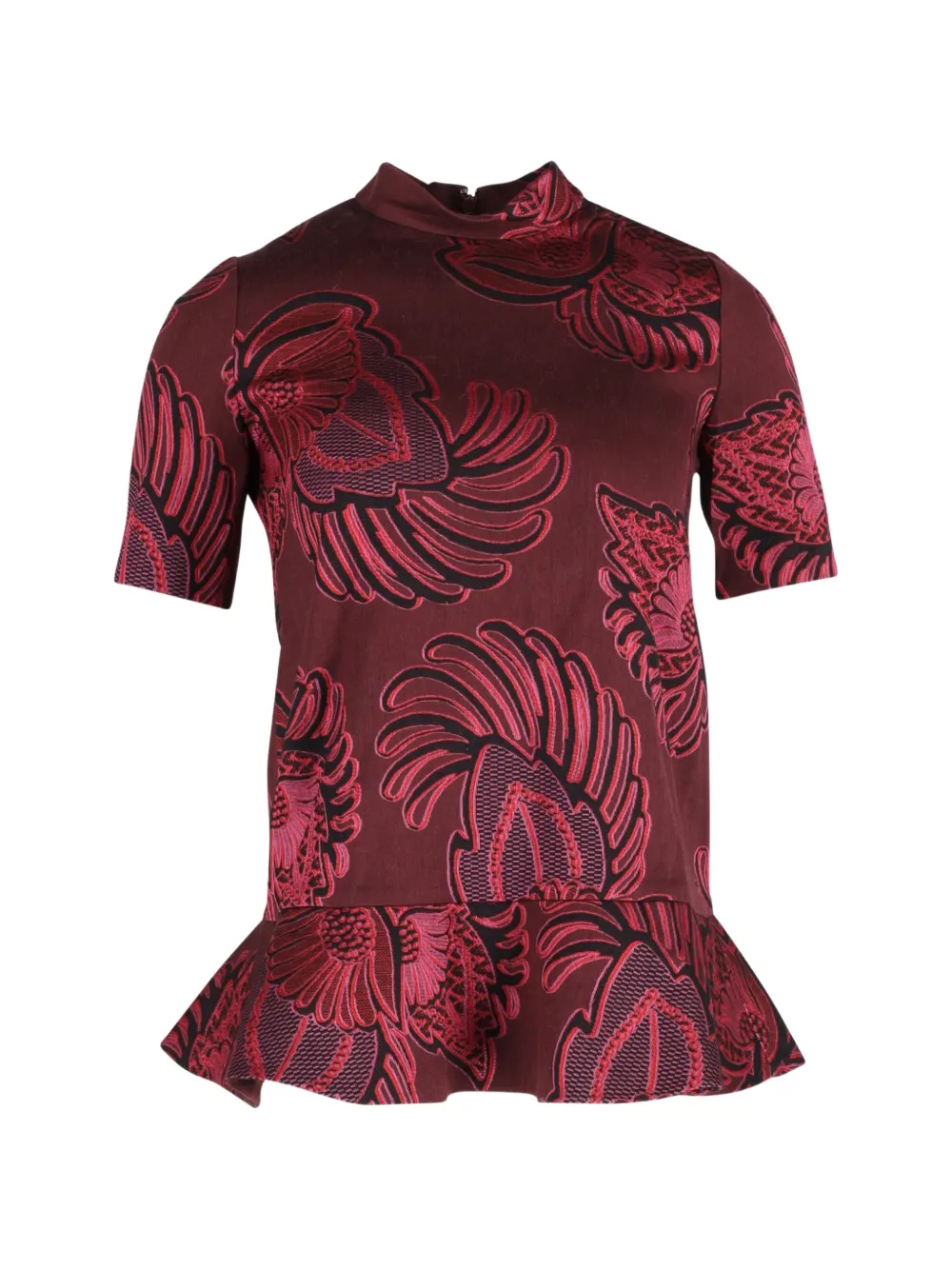 Stella McCartney Pre-Owned peplum floral top - Rosso