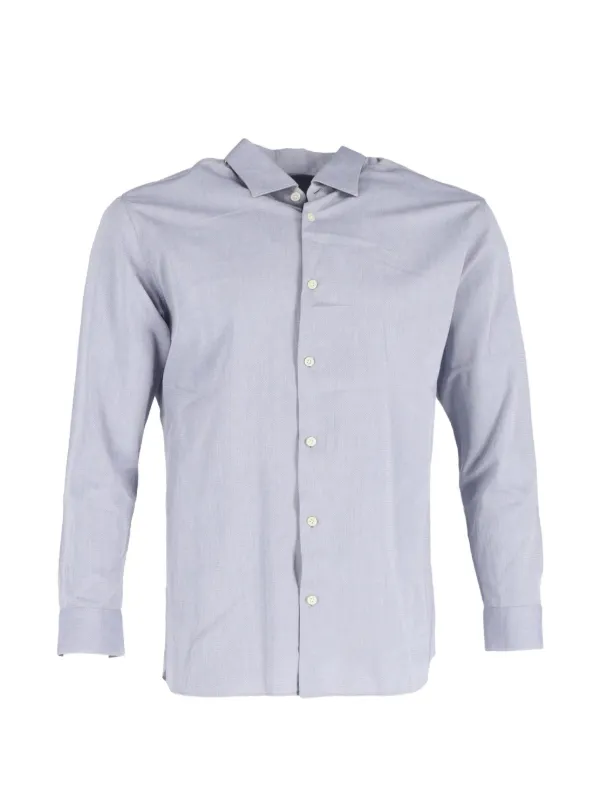 Ermenegildo Zegna Vintage Buttoned long-sleeve Shirt | Blue | FARFETCH Ermenegildo Zegna Vintage Buttoned long-sleeve Shirt | Blue | FARFETCH