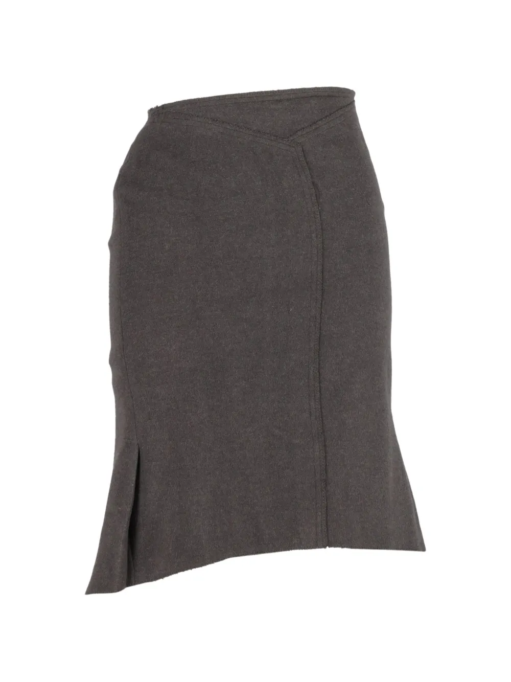 Rm By Roland Mouret plated asymmetrical midi skirt - Grigio