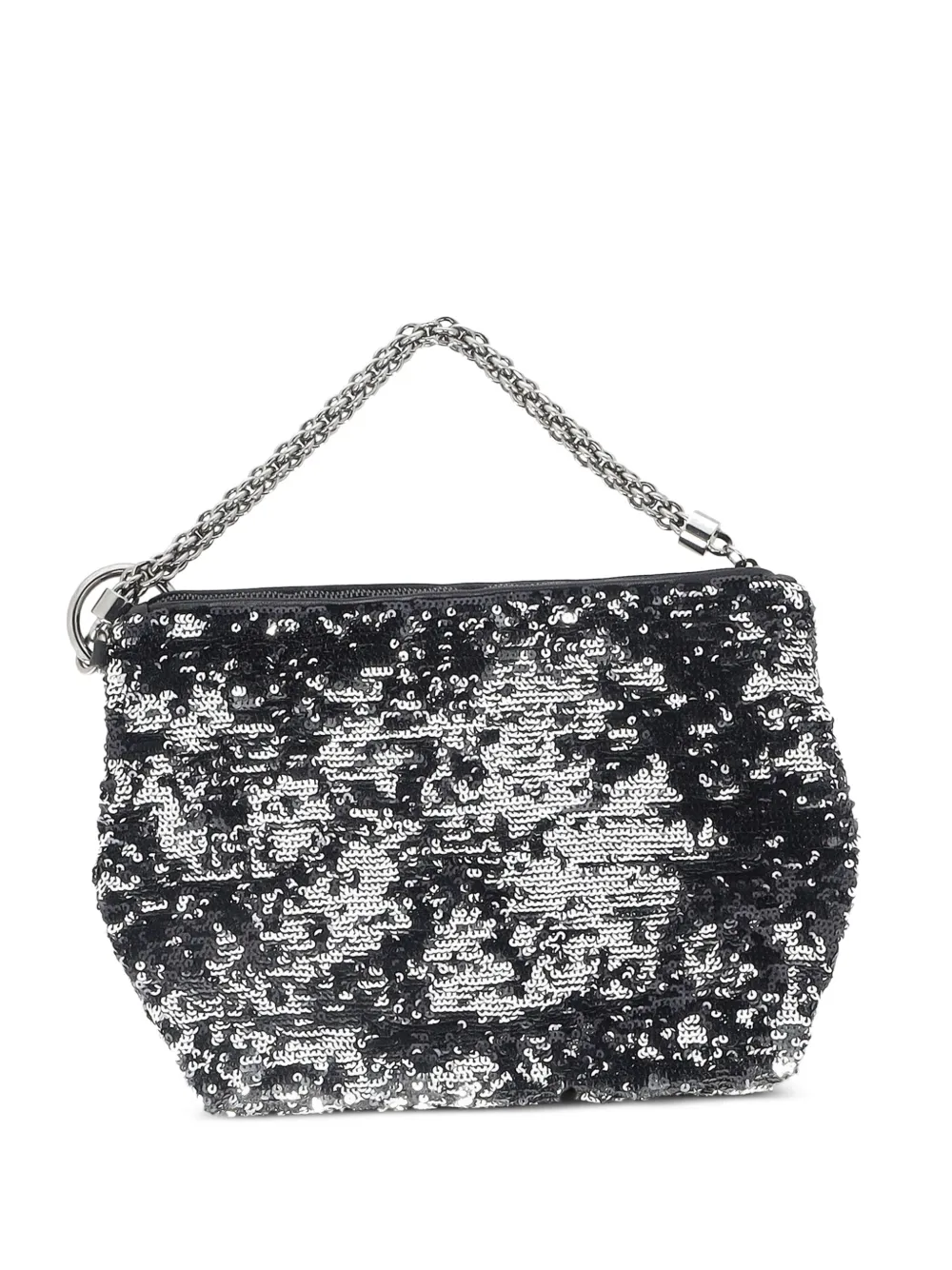 Jimmy Choo Pre-Owned medium Callie sequin chain tote bag - Nero