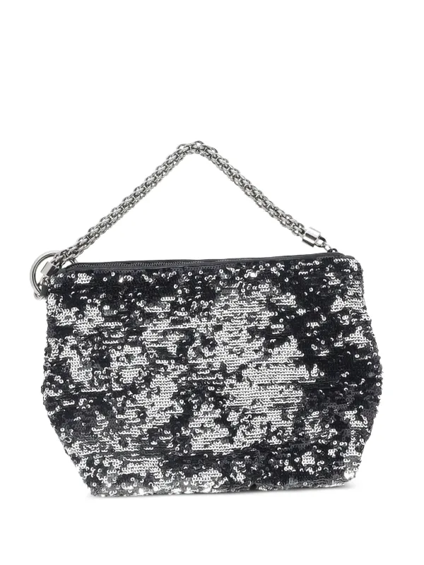 Jimmy Choo Pre-Owned Callie スパンコール ハンドバッグ M | ブラック 
