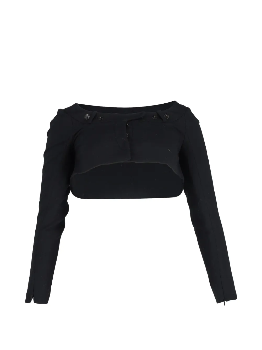 Pre-owned Givenchy Wool Bolero In Black