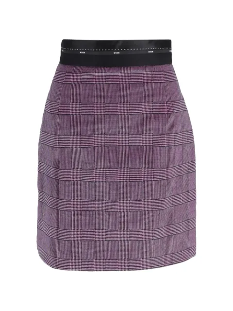 MSGM checked pencil skirt