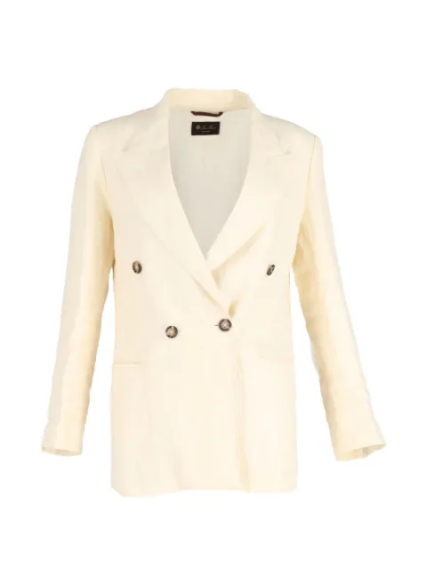 Loro Piana Pre-Owned double-breasted linen blazer