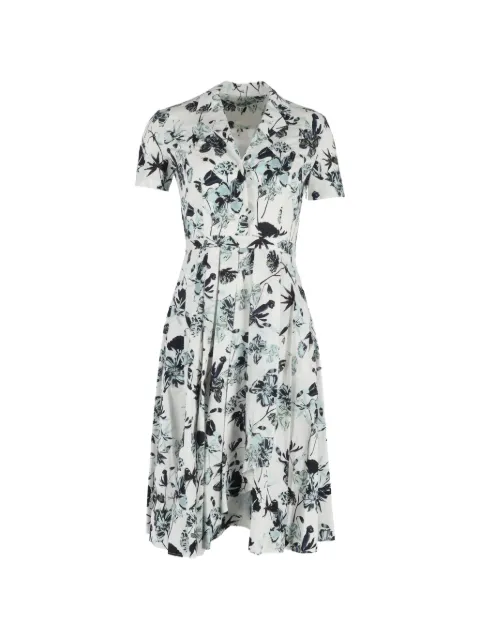 Jason Wu Collection pleated floral-print midi dress