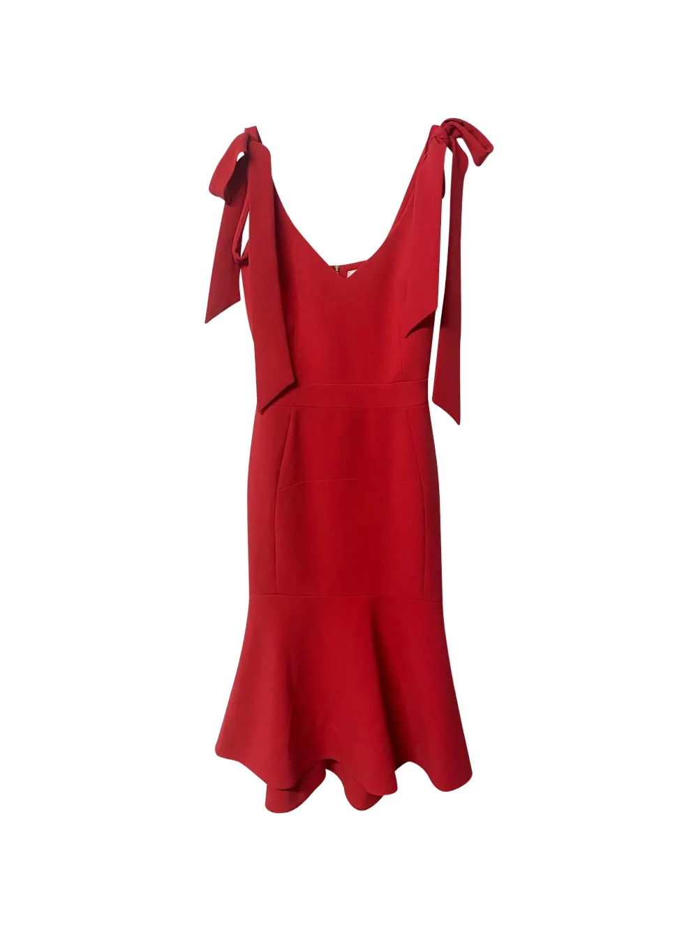 Rebecca Vallance tie strap midi dress - Rot