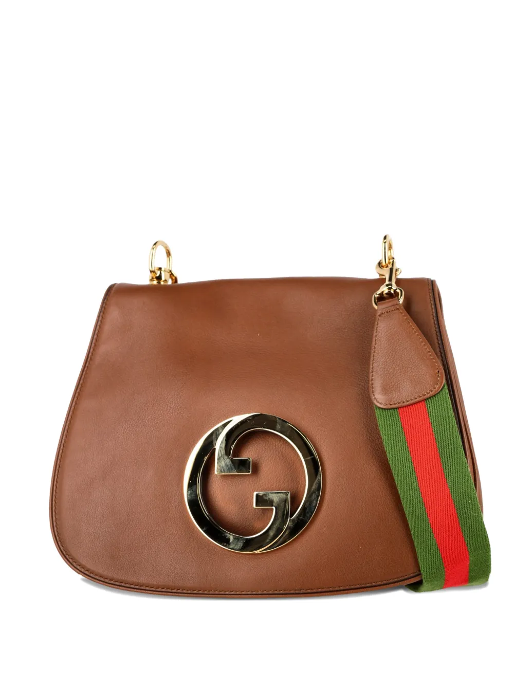 Gucci Pre-Owned medium Blondie flap leather shoulder bag - Marrone